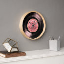 Recherche de vinyl record horloges Rétro