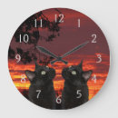 Recherche de chat noir horloges Animaux