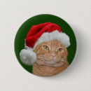 Recherche de chat de gingembre badges Noël