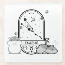 Recherche de signe du zodiaque dessous de verres Taurus