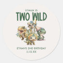 Recherche de dinosaure mignon autocollants Fête d'anniversaire