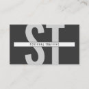 Recherche de initiales personnelles cartes visite Moderne