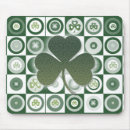 Recherche de shamrock irlandais tapis souris Trèfles