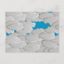 Recherche de nuages blancs cartes postales Gris