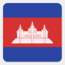 Recherche de cambodge autocollants Drapeau