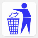 Recherche de poubelle autocollants Corbeille