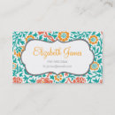 Recherche de corail et turquoise cartes visite Moderne