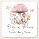 Zoek naar vlinders onderzetters Baby shower