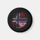 Recherche de drapeau norvège magnets Bleu