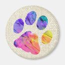 Recherche de empreinte de patte magnets Chiot