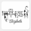 Recherche de chat noir et blanc autocollants Pour elle