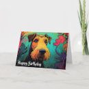 Recherche de airedales vœux cartes Airedale terrier