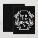 Recherche de démon vœux cartes Effrayant