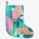 Recherche de peinture abstraite chaussette de noël Coloré