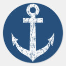Recherche de ancre bleue autocollants Bleu marine