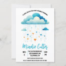 Recherche de gouttes de pluie invitations Bleu