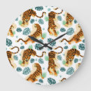 Recherche de tigre sauvage horloges Motif