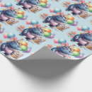 Recherche de hippopotame papier cadeau Fête