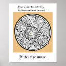 Recherche de énigmes posters Labyrinthe