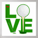 Recherche de boule de golf art Drapeau