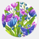 Recherche de pourpre et bleu autocollants Coloré