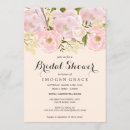 Recherche de modern floral bridal shower invitations Rose pâle