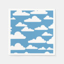 Recherche de nuages serviettes Bleu et blanc