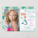Recherche de mer turquoise invitations Sirène