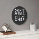 Recherche de humour de cuisine horloges Chef