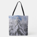 Recherche de scène de neige sacs Arbres à feuillage persistant