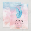 Recherche de rêve de papillon invitations Aquarelle