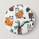 Recherche de dessin au trait badges Chat