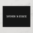 Recherche de superhéros cartes postales Humour