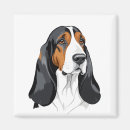 Zoek naar basset hond magneten Schattig
