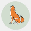 Recherche de loup sauvage autocollants Hurler