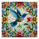 Recherche de vitrail posters Colibri
