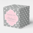 Recherche de baby shower rose et gris ballotins Merci