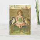 Recherche de vintage de chaton anniversaire cartes Fille