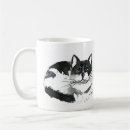 Recherche de chat lune tasses Illustration