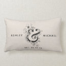 Recherche de anniversaire mariage coussins Monogrammé