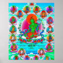 Recherche de tara vert posters Thangka