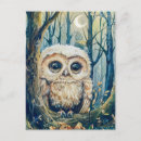 Recherche de petit hibou cartes postales Chouette