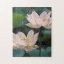 Recherche de fleur lotus de puzzles Feuille