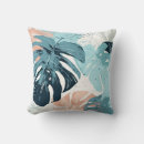 Recherche de turquoise corail coussins Abstrait