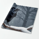 Recherche de oiseaux noirs papier cadeau Animal
