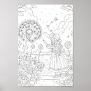 Recherche de pissenlit et blanc posters Noir