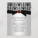 Recherche de rouges de damassé invitations Noir