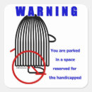 Recherche de handicapés autocollants Avertissement