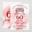 Recherche de voiture rouge classique invitations Rétro