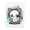 Recherche de musique rectangulaires magnets Chat